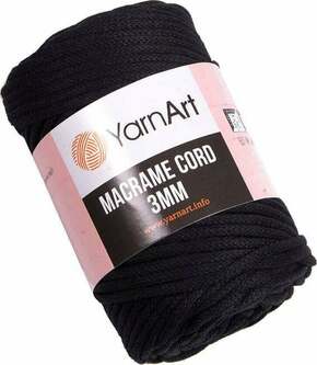 Yarn Art Macrame Cord 3 mm 750 Black