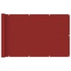 vidaXL Balkonski zastor crveni 120 x 600 cm HDPE