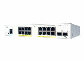 Cisco Catalyst C1000-16P-2G-L mrežni prekidač Upravljano L2 Gigabit Ethernet (10/100/1000) Podrška za napajanje putem Etherneta (PoE) Sivo