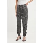 Pamučne hlače Diesel P-RIDE-Q3 TROUSERS siva A17383.0NJBP