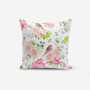 Jastučnica s primjesom pamuka Minimalist Cushion Covers Colorful Bird Duro
