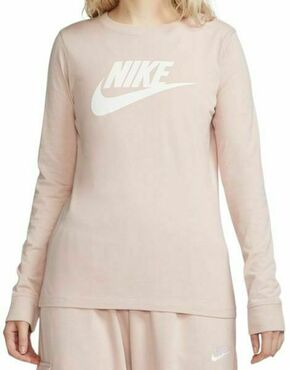 Ženska majica dugih rukava Nike Swoosh Essential Long Sleeve Icon Futura - pink oxford