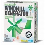 Vjetrenjača 4M Napravite svoj vlastiti generator na vjetar i upoznajte zakonitosti obnovljivih izvora energije. Pogledajte kako svjetli LED lampica kad je pogon na energiju vjetra. Baterije nisu potrebne.