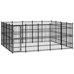 Vanjski kavez za pse čelični 18,43 m²