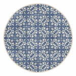 Plavi periv/pogodan za robotski usisavač okrugli tepih ø 120 cm Comfort – Mila Home