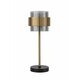 NOVA LUCE 9236400 | Sianna Nova Luce stolna svjetiljka 47cm s prekidačem 1x E27 crno, mesing, dim