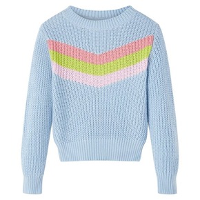 VidaXL Dječji džemper pleteni plavi 140