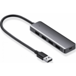 Ugreen USB razdjelnik (hub), USB 3.0, 4-portni, srebrni