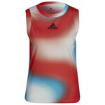 Ženska majica bez rukava Adidas Mel Match Tank W - white/vivid red/skyrus