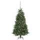 Umjetno božićno drvce LED sa setom kuglica zeleno 240 cm PVC/PE
