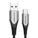 USB 2.0 A na USB-C 3A kabel 0,25 m Vention CODHC sivi