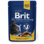 Brit Premium Cat Chicken &amp; Turkey u aluminijskoj vrećici 24 x 100 g
