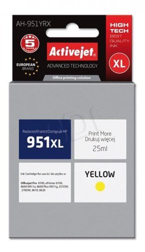 ActiveJet CN048AE tinta žuta (yellow)