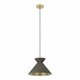 EGLO 900347 | Nastasia Eglo visilice svjetiljka 1x E27 crno, kapuchino, mesing