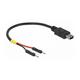 Delock USB Stromkabel Mini-B auf 2 x Pfostenstecker einzeln Strom 10 cm