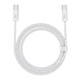Kabel USB-C na USB-C Baseus, 100W, 1m (bijeli)