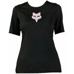 FOX Womens Ranger Foxhead Short Sleeve Jersey Dres Black L