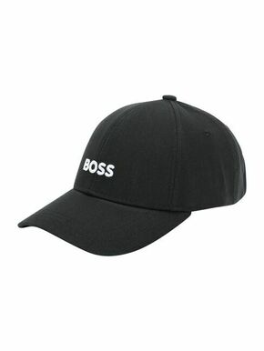 Pamučna kapa sa šiltom BOSS boja: crna