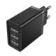 Zidni punjač 3x USB Vention FEAB0-EU, 2.4A, 12W (crni)
