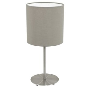 EGLO 31595 | Eglo-Pasteri-T Eglo stolna svjetiljka 40cm sa prekidačem na kablu 1x E27 mat taupe