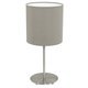 EGLO 31595 | Eglo-Pasteri-T Eglo stolna svjetiljka 40cm sa prekidačem na kablu 1x E27 mat taupe, bijelo, poniklano mat