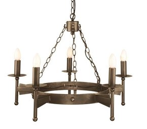 ELSTEAD CW5-OLD-BRZ | Cromwell-EL Elstead luster svjetiljka ručno bojano 5x E14 brončano smeđe