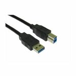 NaviaTec USB 3.0 A plug to B plug, 1m BLK, NVT-USB-277