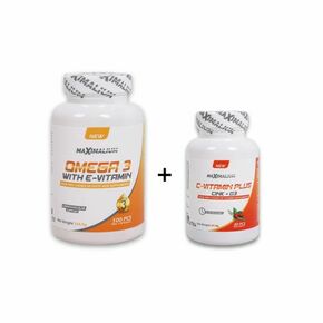Omega 3 + C vitamin Plus 30 tab. 100 gel kapsule + 30 tab
