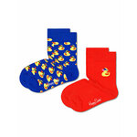 Set od 2 para dječjih visokih čarapa Happy Socks KRDU02-0200 Šarena