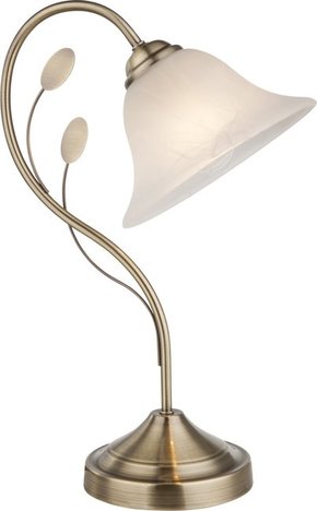 GLOBO 69007-1T | Posadas Globo stolna svjetiljka 42cm sa prekidačem na kablu 1x E27 antik bakar
