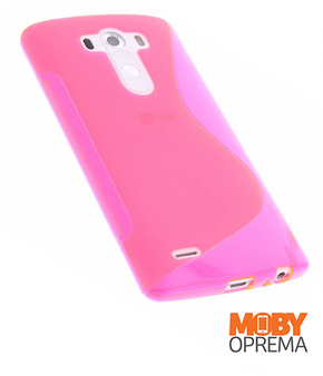 LG G3 roza silikonska maska