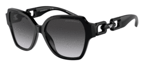 Emporio Armani Sunčane naočale crna / srebro