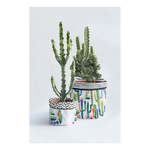 Set 2 tekstilna omota za posudu za cvijeće Surdic Watercolor Cactus