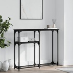 vidaXL Konzolni stol crni 90 x 22,5 x 75 cm od konstruiranog drva