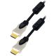 Transmedia HDMI cable metal plugs gold contacts, 15,0 m, black TRN-C210-15MGS