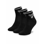 Set od 3 para unisex visokih čarapa Reebok R0362-SS24 (3-pack) Crna
