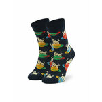 Dječje visoke čarape Happy Socks KLAI01-6500 Tamnoplava