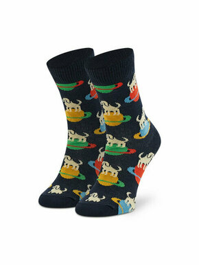 Dječje visoke čarape Happy Socks KLAI01-6500 Tamnoplava