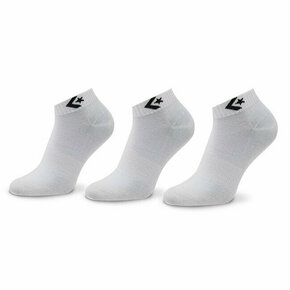 Set od 3 para muških niskih čarapa Converse E746W Bijela