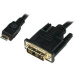 LOGILINK Mini HDMI DVI-D transformator Crno 2m CHM004
