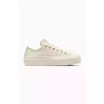 Kožne tenisice Converse Chuck Taylor All Star Lift boja: bijela, A12765C