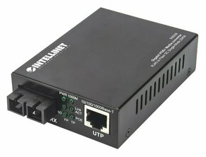 Intellinet 508209 mrežni medijski pretvarač 1000 Mbit/s 1310 nm Jednomodni Crno