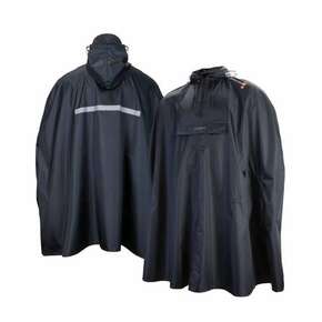 KABANICA RAIN PONCHO CHIBA BLACK - XL/XXL