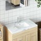 vidaXL Kupaonski umivaonik bijeli 30,5x27x14 cm pravokutni keramički
