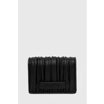 Novčanik Karl Lagerfeld za žene, boja: crna - crna. Mali novčanik iz kolekcije Karl Lagerfeld. Model izrađen od ekološke kože.