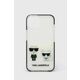 Etui za telefon Karl Lagerfeld iPhone 13 6,1'' boja: bijela - bijela. Etui za telefon iz kolekcije Karl Lagerfeld. Model izrađen od sintetičkog materijala. Model se lako čisti i održava.