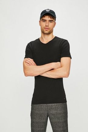 Tommy Hilfiger - Majica (3-pack) - crna. Majica iz kolekcije Tommy Hilfiger. Model izrađen od glatke pletenine.