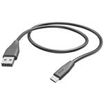 Hama USB kabel za punjenje USB 2.0 USB-A utikač, USB-C® utikač 1.5 m crna 00201595