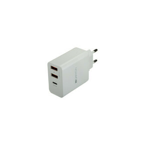 CANYON Universal 3xUSB AC charger (in wall) with over-voltage protection(1 USB-C with PD Quick Charg CNE-CHA08W