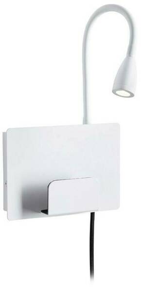 LED zidna svjetiljka Halina USB C 2700K 200lm 230V 2.4W mat bijela Paulmann Halina 71100 zidna svjetiljka 2.4 W LED mat-bijela